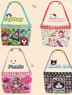 Hello kitty, capacious bag PVC, waterproof cartoon beach card holder one shoulder