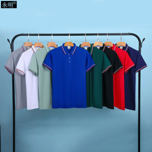 Summer Short-Sleeved Polo Shirt Lapel Advertising Shirt Corporate Team Building Work Clothes Class Reunion Top Cultural Shirt