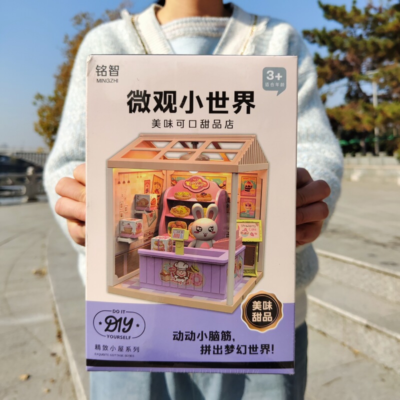 Light-Up Miniature World Simulation of a Delicious Dessert Shop DIY Assembly Educational Children's Pretend Play Toys Wholesale Light-Up Miniature World Simulation of a Delicious Dessert Shop DIY Assembly Educational Children's Pretend Play Toys Wholesale