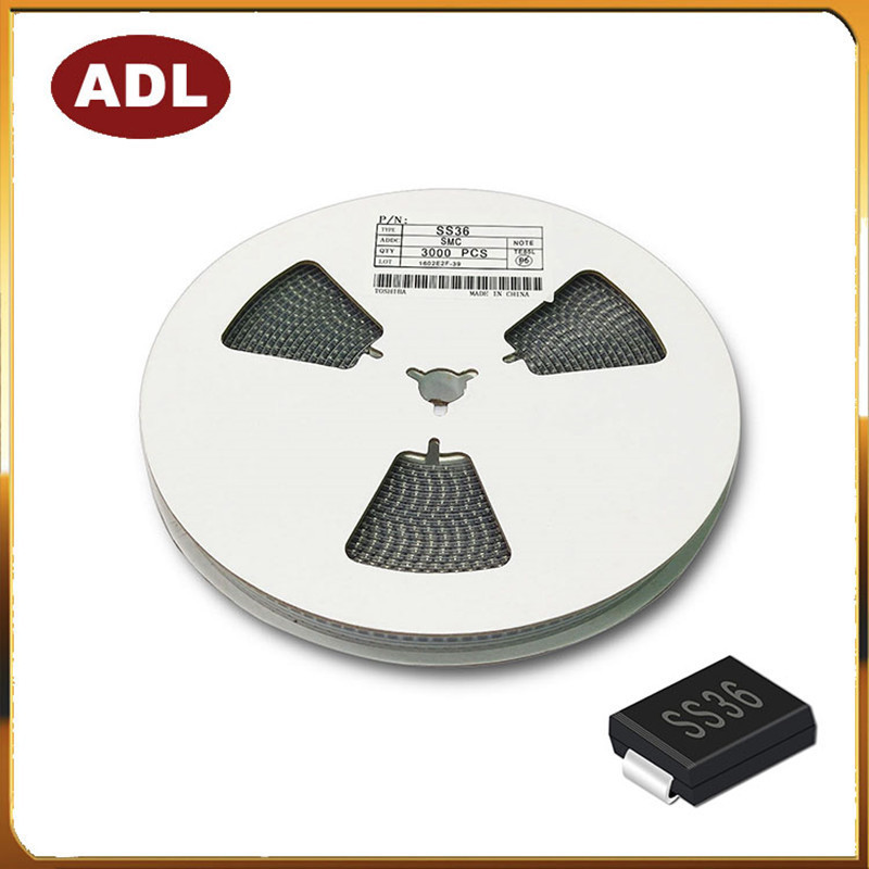 奥德利 贴片SS36 肖特基二极管 SMC 封装 3A60V SR360 厂家生产