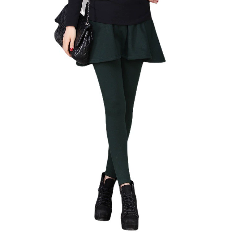 Warm set, base skirt, trousers, 2022 years, plus size