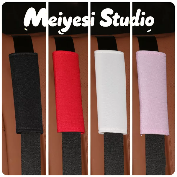 Car Seatbelt Shoulder Pad with Ice Silk, Extended Car Seatbelt Cover 15cm, Anti-Strangle Soft Pad, Universal for All Seasons