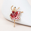 Dancing enamel, brooch, pin, accessory, 2022 collection, Korean style, wholesale