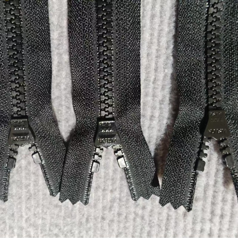 Ykk5号樹脂短ファスナーゴム歯閉鎖尾ポケット閉鎖尾黒プラスチック太歯服コートダウンジャケット|undefined