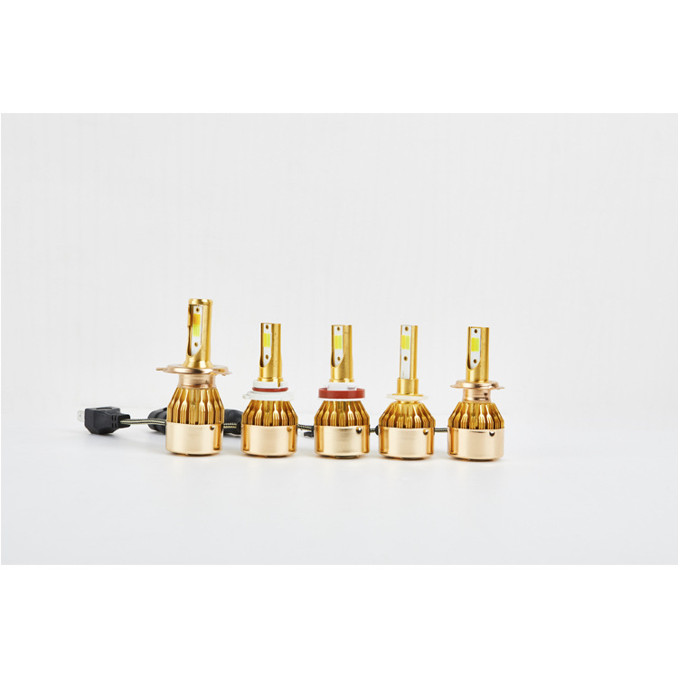 Fábrica al por mayor coche led faro C6 bicolor temperatura amarillo luz blanca H705H11led luz de coche antiniebla faro 36W