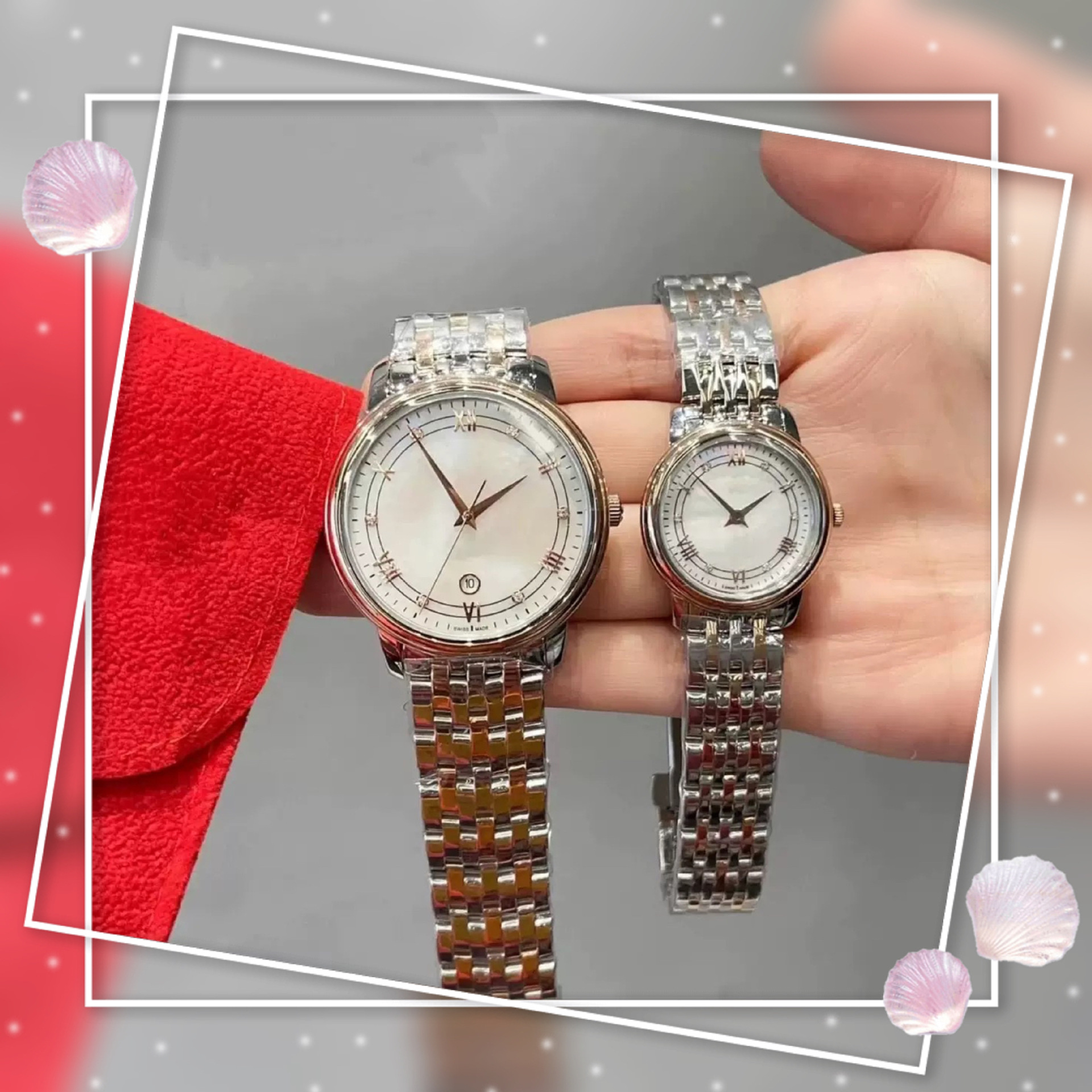 Vs Factory Diefei Men's and Women's Couple Watches Steel Strap Women's Quartz Mechanical Watch Bird's Nest Seahorse 300 Constellation Watch