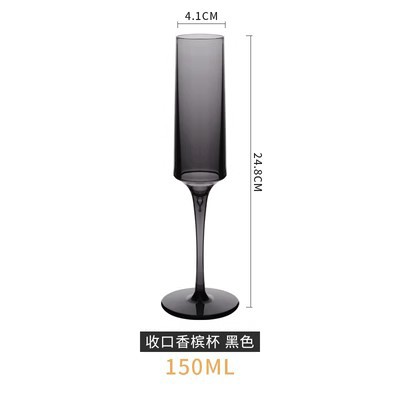 블랙 샴페인 글라스 150ml