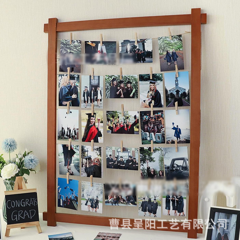 Wooden Photo Frame Wall-Mounted Wooden Collage Photo Frame Wooden Photo Frame Clip Simple Wooden Graduation Commemorative Photo Frame Wooden Photo Frame Wall-Mounted Wooden Collage Photo Frame Wooden Photo Frame Clip Simple Wooden Graduation Commemorative Photo Frame