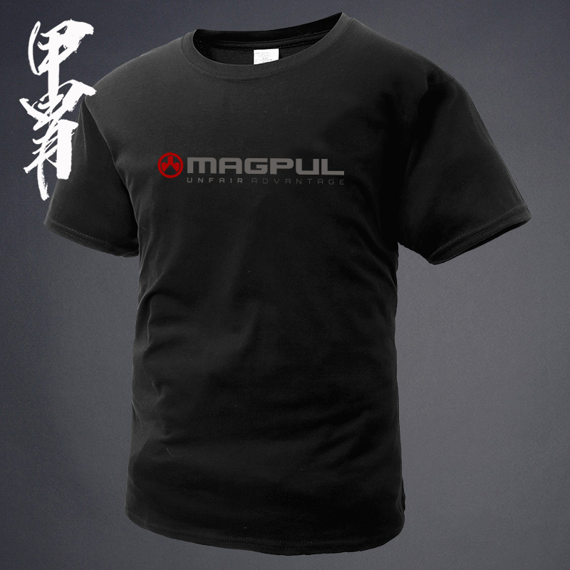 MAGAP Firearms Company MAGAP Badge Printed Short-sleeved Classic Pure Cotton Loose T-shirt Army Fan Short-sleeved Shirt MAGAP Firearms Company MAGAP Badge Printed Short-sleeved Classic Pure Cotton Loose T-shirt Army Fan Short-sleeved Shirt