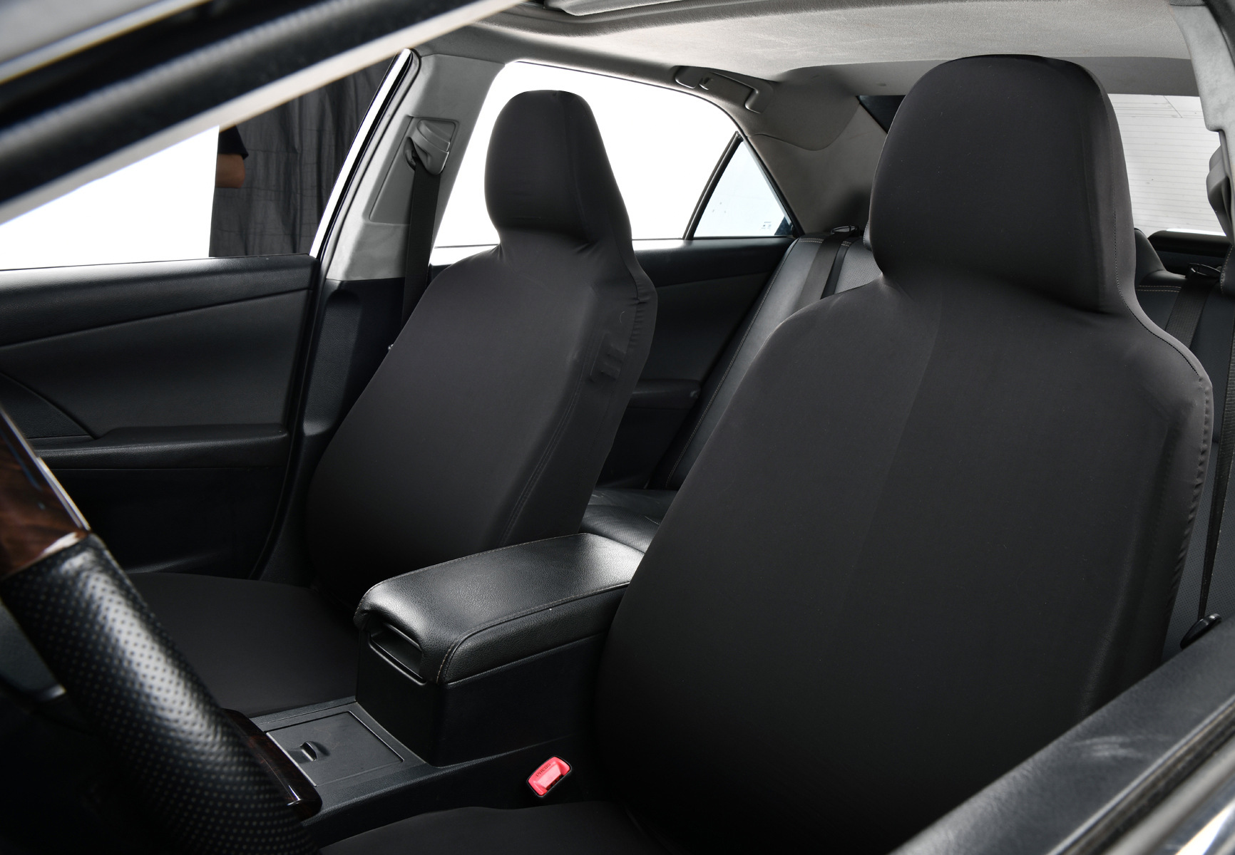 Ice Silk Elastic Non-Slip Car Seat Cover, Cooling B-Style Front Seat Single Universal Type Dustproof Car Seat Cover