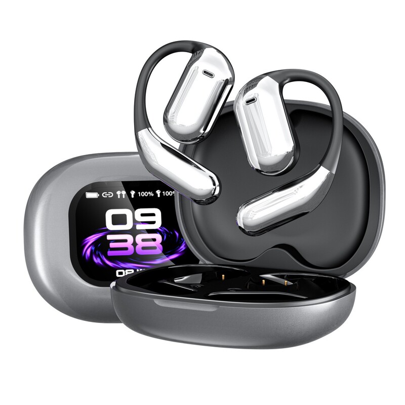 AI知能翻訳Q16pro bluetoothイヤホン耳掛け式スマートディスプレイオープンヘッドフォン騒音低減長航続|undefined