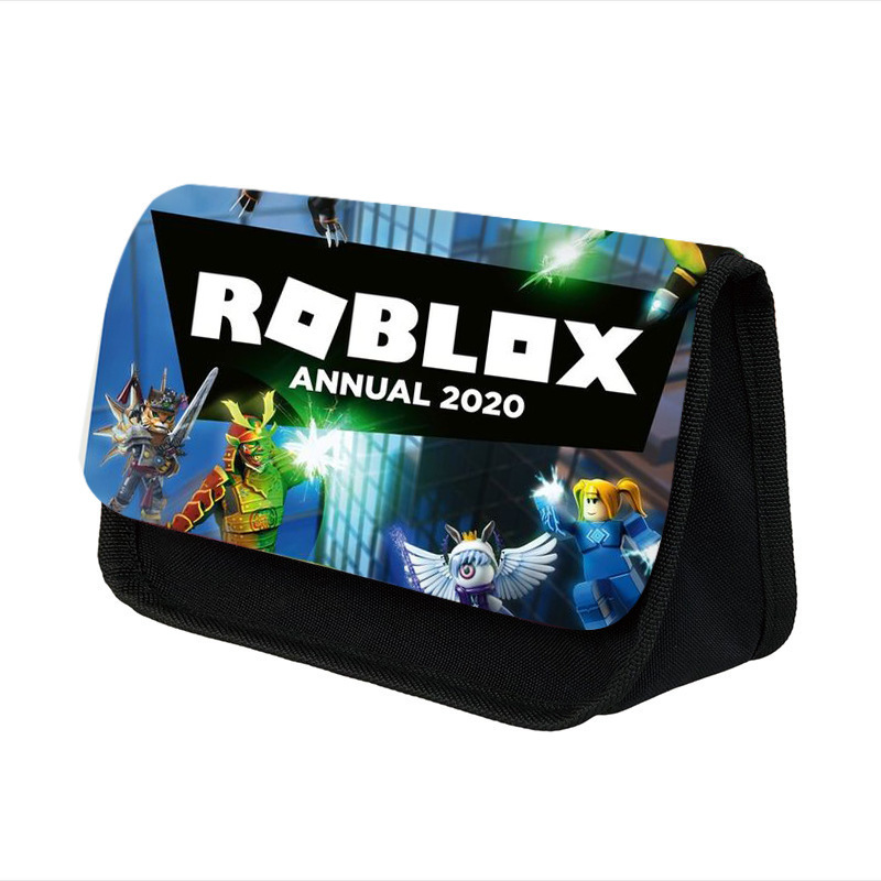 新型ROBLOXペンケース 学生用 大容量収納 文具箱 男の子向け 個性的 耐汚れ 二層式ペンケース 輸入品|undefined