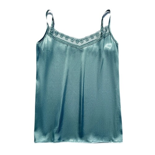 Women's Loose Oversized Backless Tank Top for Spring and Summer, Outerwear Slimming Strappy Lace Edge V-Neck Sleeveless Lingerie T-Shirt
