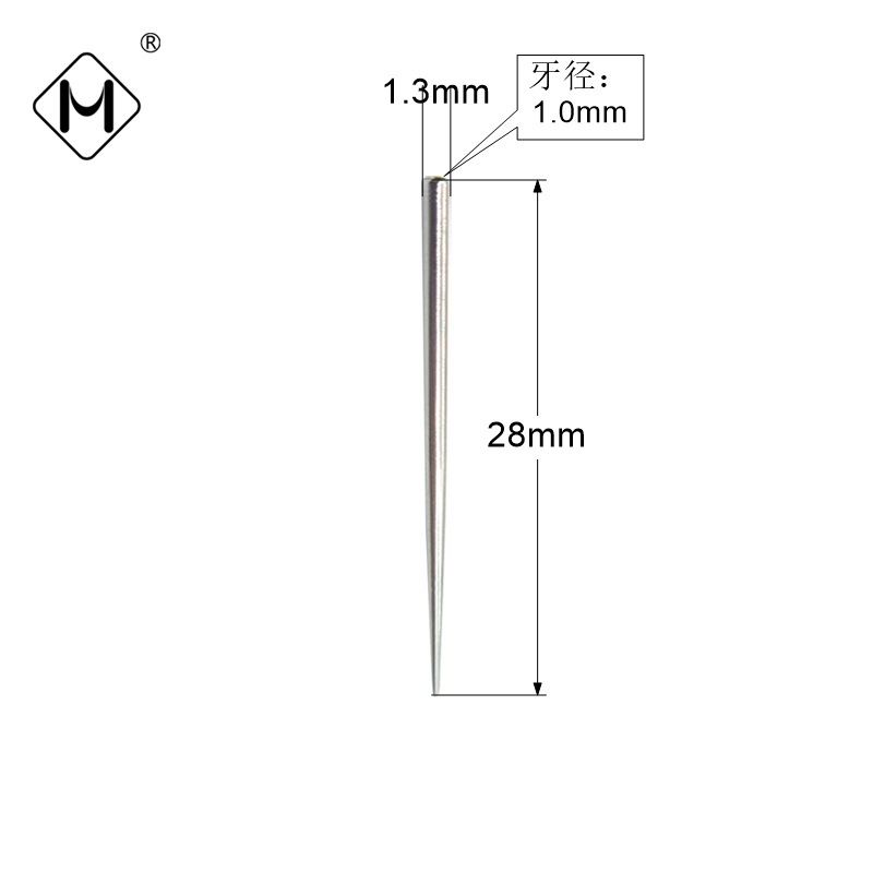 Meishier 316F ステンレス鋼穿孔ガイドロッドチタン鋼補助穿孔針外歯ガイド針雌ねじ穿孔