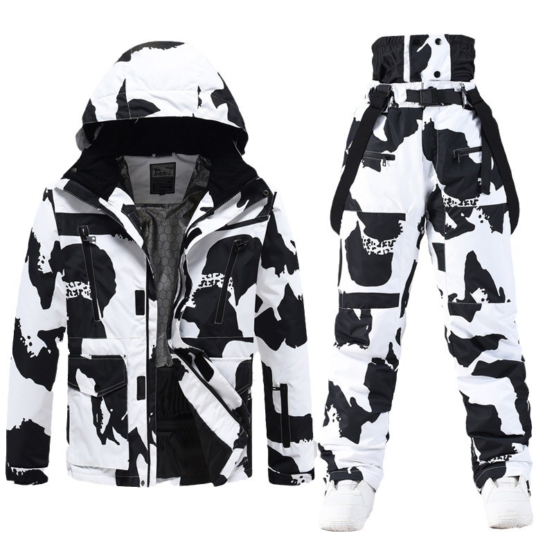 Îmbrăcăminte pentru bărbați rezistentă la vânt, impermeabilă și călduroasă, jachete pentru cupluri, haine și pantaloni de schi pentru o simplă și dublă masă_voghion.com