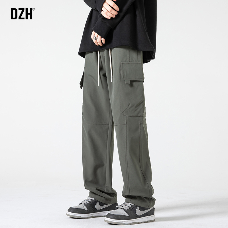 Green nurse uniform, summer thin trousers, loose straight fit