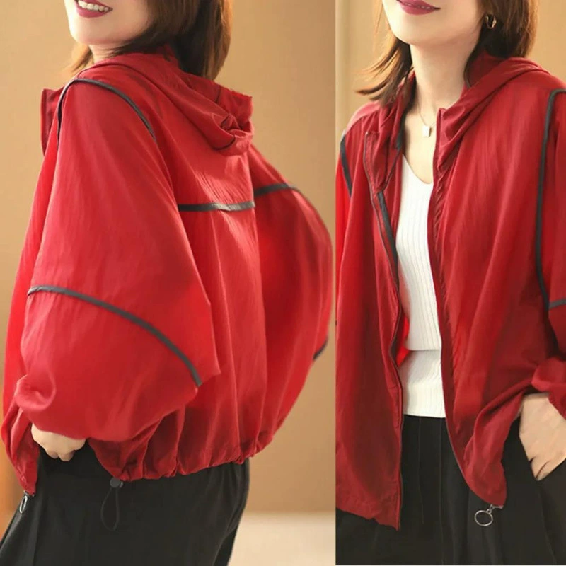 Солнцезащитная одежда, женская летняя тонкая защита от ультрафиолета, новинка 2023 года, топы с длинными рукавами, дышащий кардиган, бейсбольная куртка