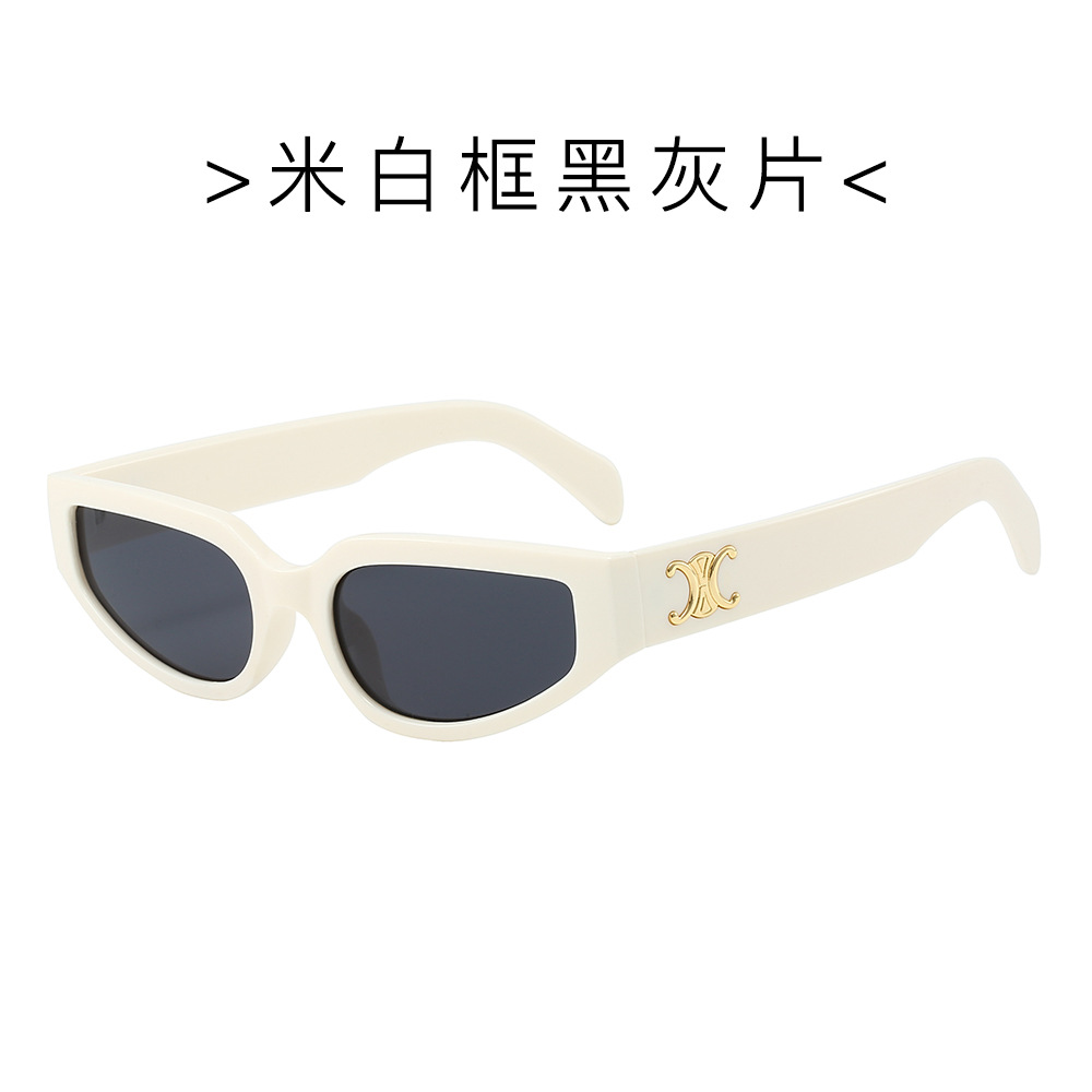 Gafas de Sol de Estilo Retro Transfronterizo de Xiaohongshu, Gafas de Sol de Alta Gama con Marco Pequeño Poligonal Estilo Macaron