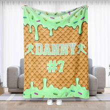 Personalized Ice Cream Drip Blanket ӡˢ���m�që̺