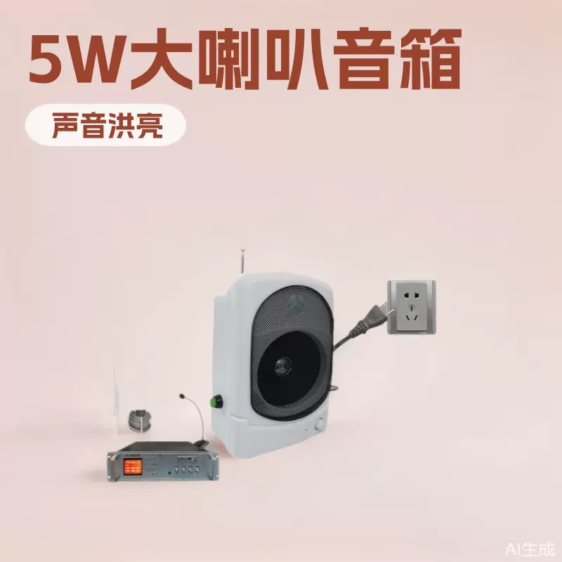 自动搜台调台5W无线大喇叭调频音箱村村通农村校园工厂广播设备