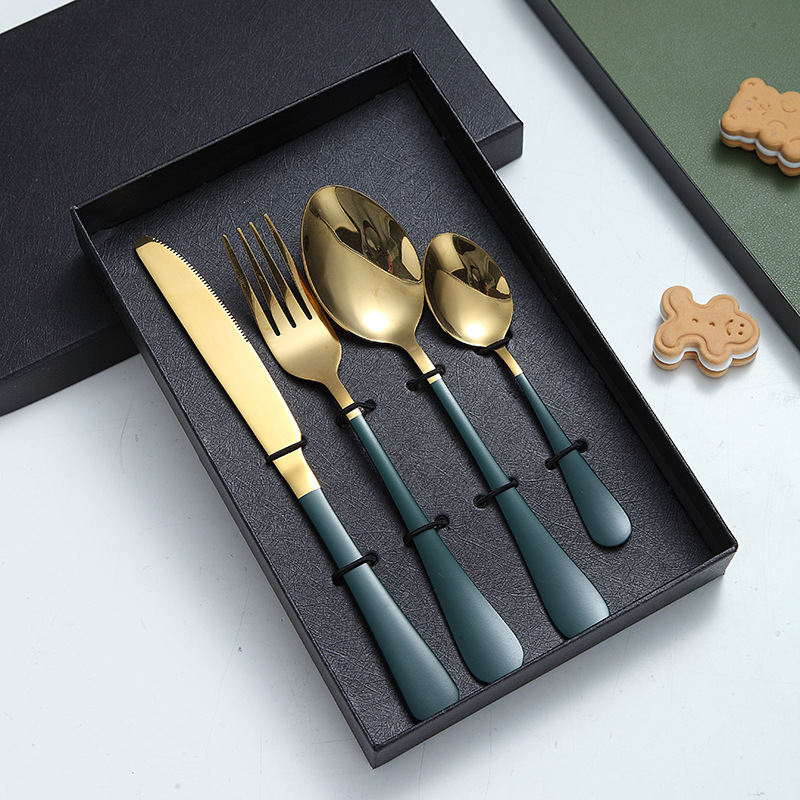 [골드 + 그린] 4 종 세트 + 선물 상자