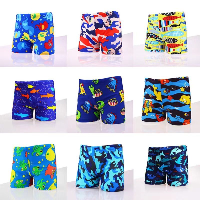 Children's Swimming Trunks for Boys, Quick-Dry Cartoon Swim Trunks for Toddlers and Kids, Boys' Swim Trunks for Older Children, Suitable for Hot Springs