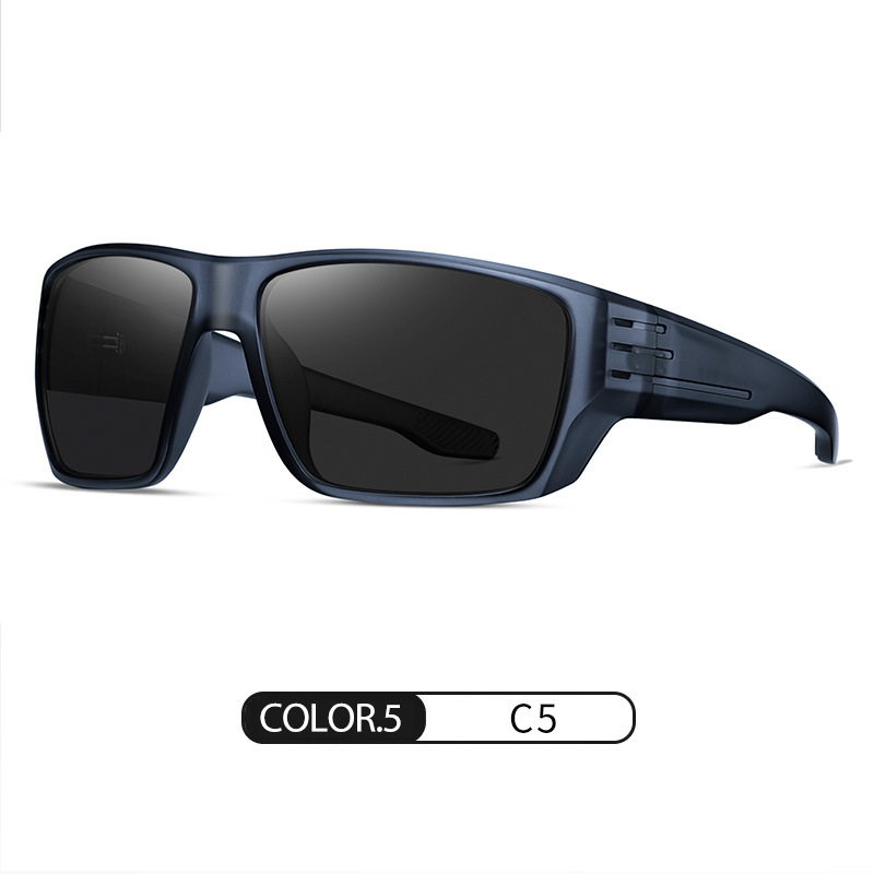 Nuevas gafas de sol polarizadas S16103 Gafas de sol de protección UV para exteriores de moda Gafas de sol de montura grande para hombres