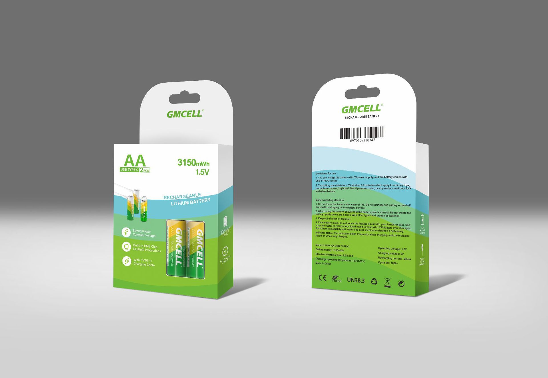 AA3150mWh 2캡슐 상자