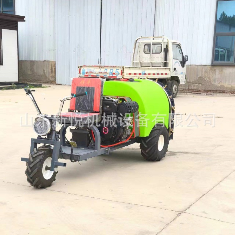 192电启动柴油打药机 乘坐式三轮喷药机 自走高压风送喷雾器