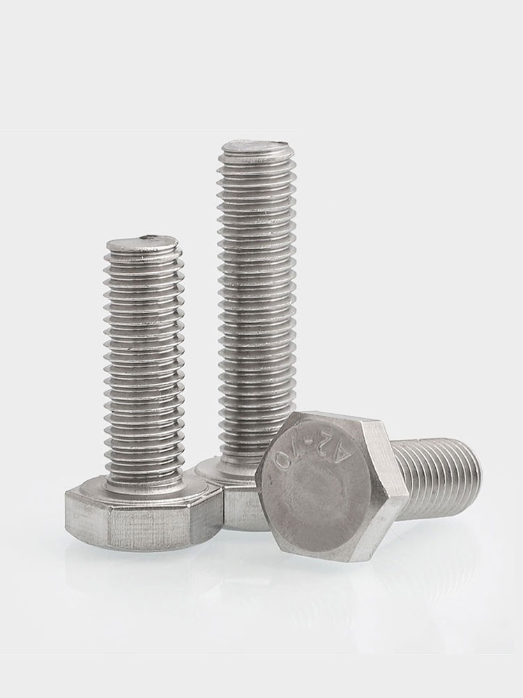 5/8-11 3/4-10 7/8-9 1-8牙  304不锈钢美制外六角螺丝英制螺栓钉