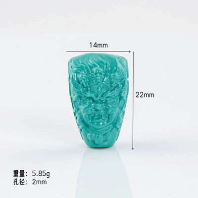 Bodhisattva Dragon King Barrel – Zərgərlik ara hissələri - huang-caishen-tee-14mm-1-piece
