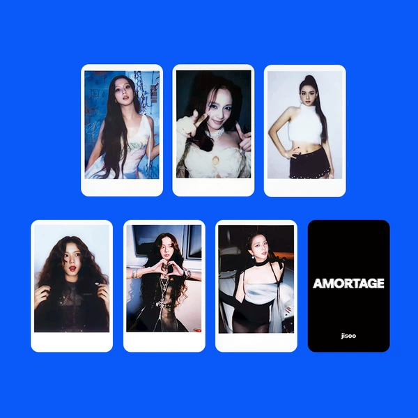 Kim Ji-soo's SOLO AMORTAGE album K4 Polaroids (eight styles) six pieces
