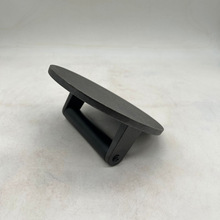 跨境铸铁圆形压肉板16.5cm平底压肉器户外野炊烤肉无涂层压肉板