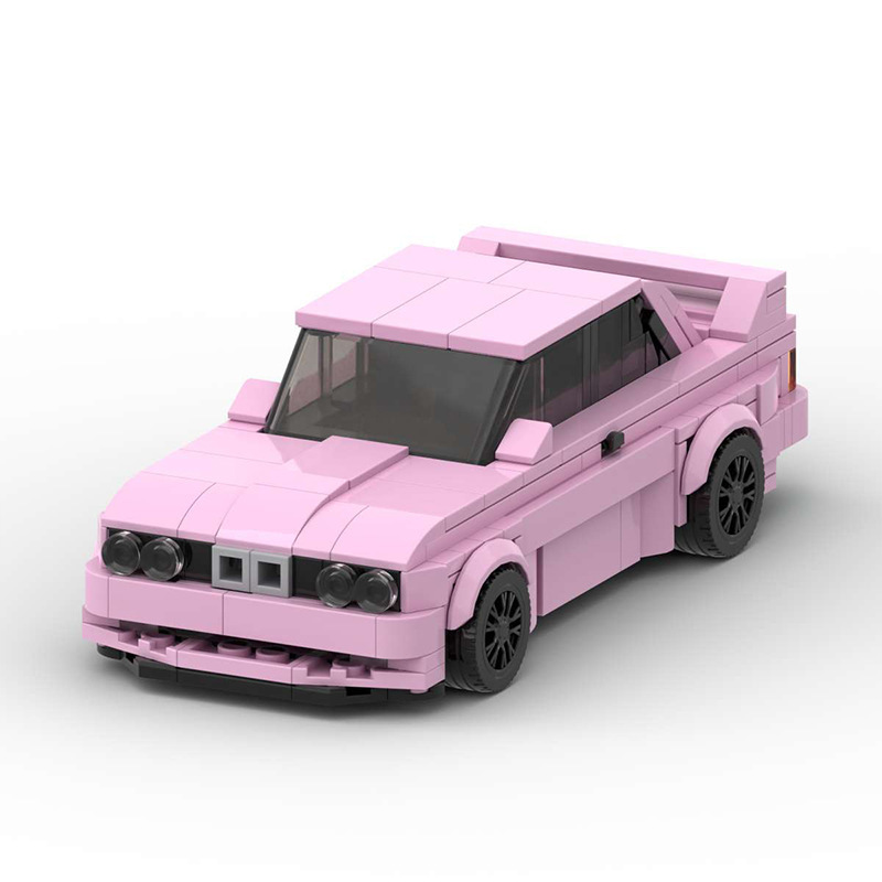 Car model MOC compatible Lego speed8 car BMW M3 E30 boy patchwork suit racing car Car model MOC compatible Lego speed8 car BMW M3 E30 boy patchwork suit racing car