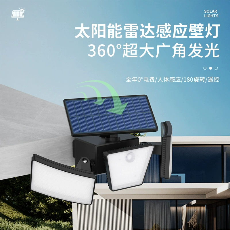 Новые трансграничные солнечные наружные водонепроницаемые настенные фонари ночные фонари