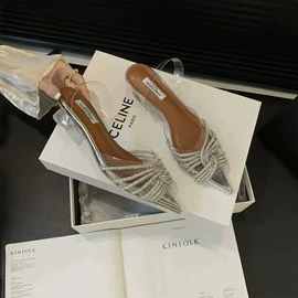 高跟凉鞋;高跟拖鞋;女式时装单鞋