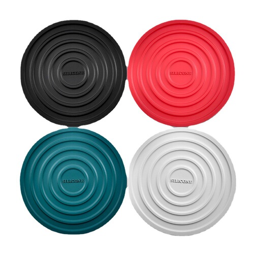 Cross-border round heat-resistant and high-temperature household coaster table mat silicone insulation mat western food mat kitchen gadgets
