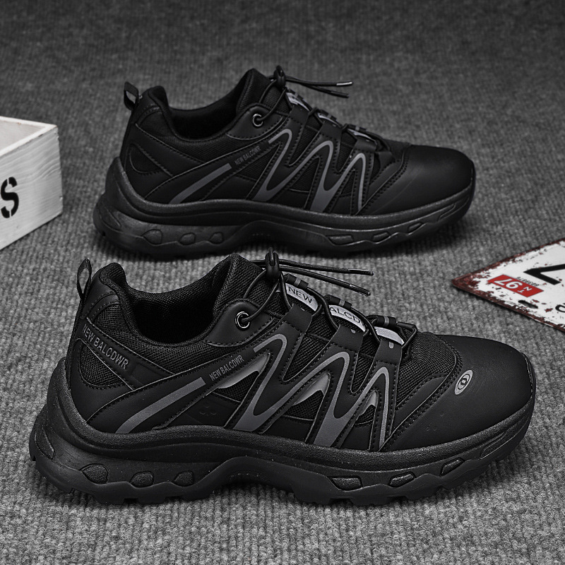 Zapatos de hombre 2025 nuevos zapatos deportivos casuales de suela gruesa transpirable de primavera zapatos de senderismo antideslizantes de viaje al aire libre para hombres