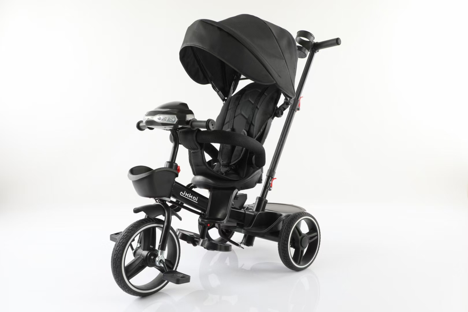 Triciclo Multifuncional Plegable para Niños de Aleación de Aluminio, Asiento Reclinable, para Paseos Infantiles image 4