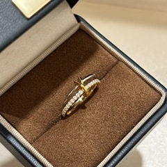 S925纯银 双色双环圈圈戒指轻奢高级感精致设计感个性