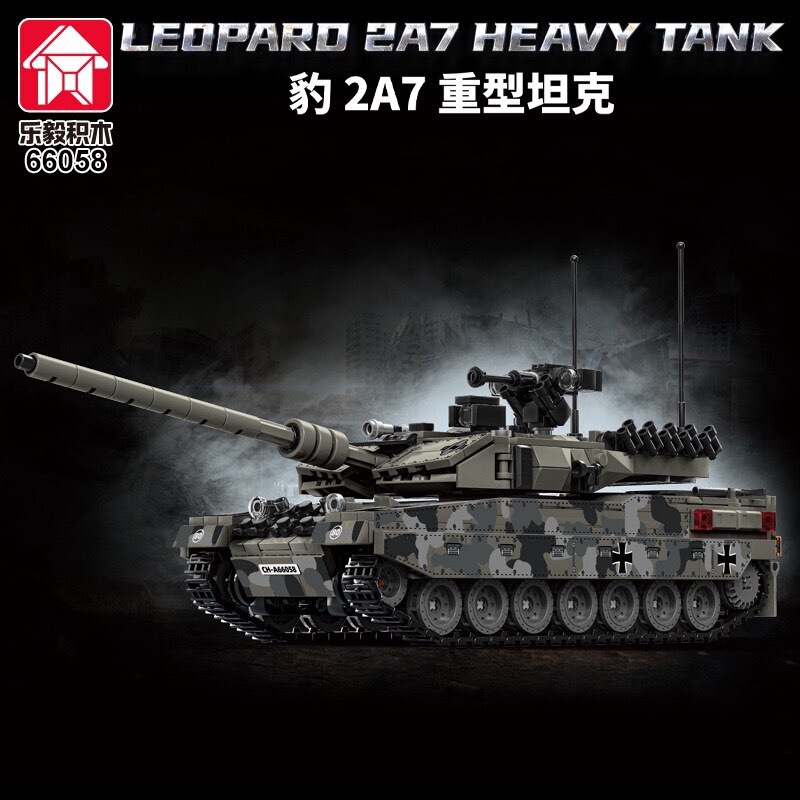 Leyi 66058-72 Military World War Ii Mouse Tank Leopard Is2 Armored Vehicle Model Assembled Small Particle Building Blocks