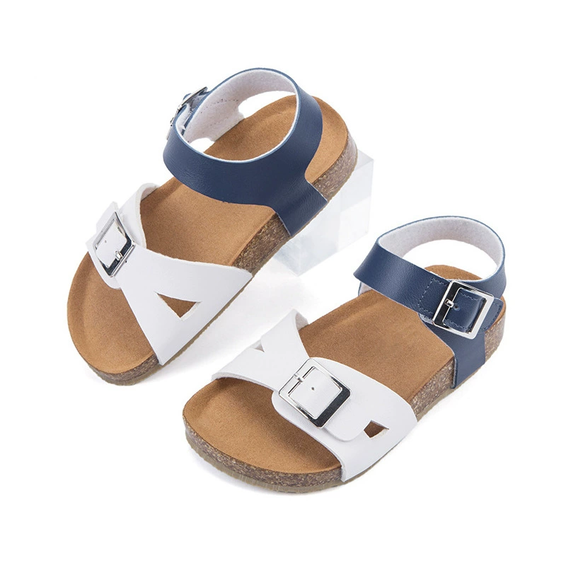 Трансграничные пользовательские детские босоножки Birken для мужчин и женщин летняя корейская пробка тапочки липучка нескользкие пляжные сандалии