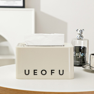 Desktop creative tissue box with Spring living room tissue storage box home coffee table desktop sealed dustproof ornaments