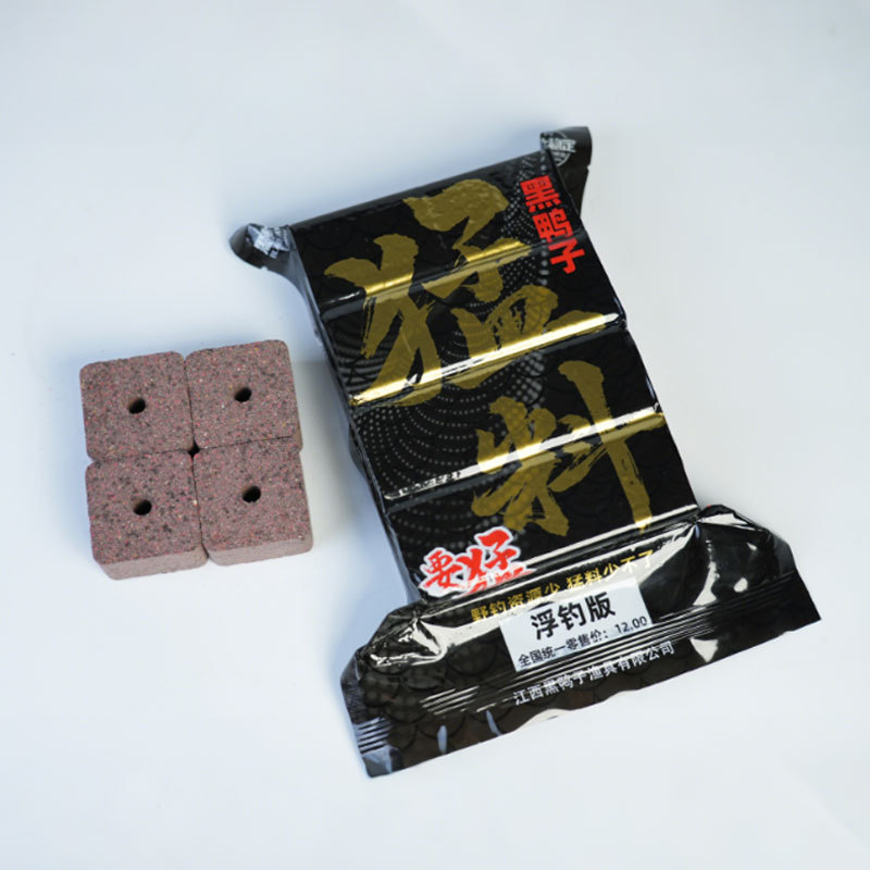 Pato negro, cebo cuadrado, versión mejorada, caña de lanzamiento, pesca salvaje, ríos, lagos y embalses, carpa cruciana, besugo, carpa plateada, carpa cabezona, cebo agrio y maloliente