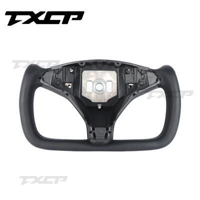 Suitable for Tesla model X/S yoke full leather Tesla steering wheel car steering wheel upgrade modification