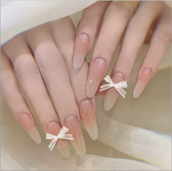New ice-crack diamond press-on nail tips, 10 pieces in different sizes with adhesive strips, versatile styles including square, long straight, and heart-shaped fake nails, wholesale