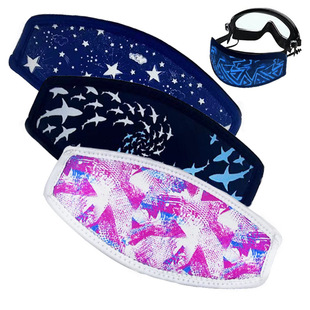 Diving Material Double-Layer Diving Mask with Ready-Made Universal Snorkeling and Swimming Anti-Tear Hair Mask with Diving Headband