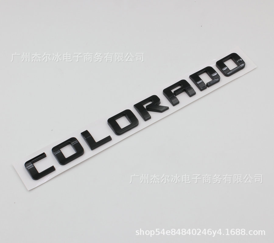 Suitable for Chevrolet Colorado Car Logo, Abs Pickup Truck Sticker, Door Sticker, Trunk Car Logo, Automobile