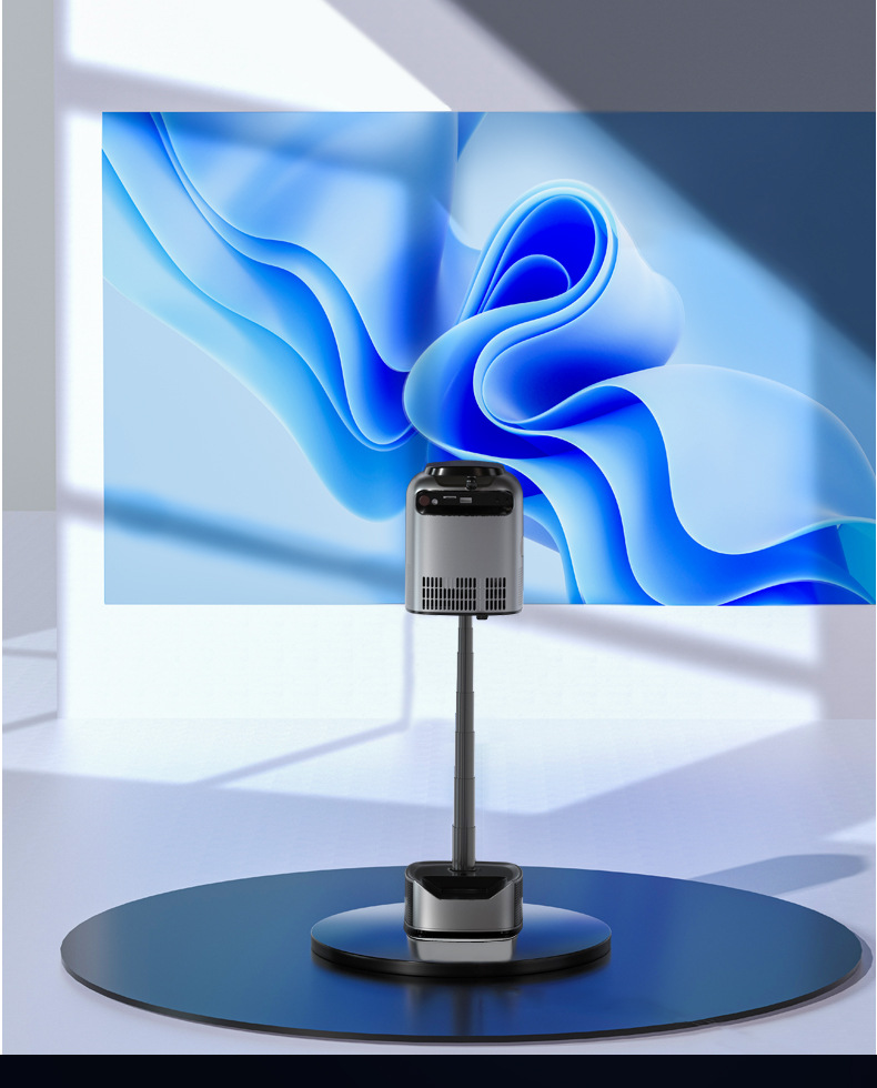 Explosive Hidden Bracket PTZ Portable High Definition Projector Home WiFi Same Screen Smart Projector_voghion.com