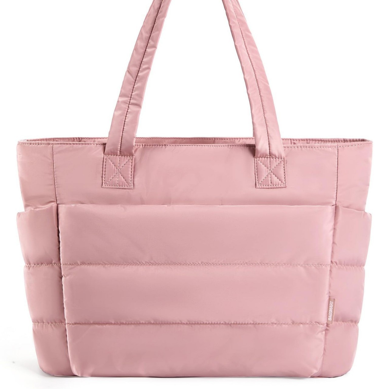 Bolso tote a rayas personalizado de Amazon para mujer, bolso de gran capacidad, moderno y sencillo para ir al trabajo, con un toque de alta gama.